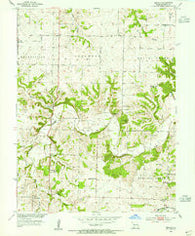 Beaman Missouri Historical topographic map, 1:24000 scale, 7.5 X 7.5 Minute, Year 1953
