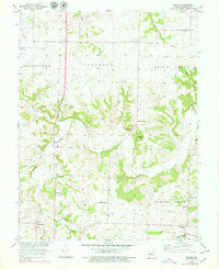 Beaman Missouri Historical topographic map, 1:24000 scale, 7.5 X 7.5 Minute, Year 1953