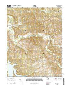 Bearcreek Missouri Current topographic map, 1:24000 scale, 7.5 X 7.5 Minute, Year 2015