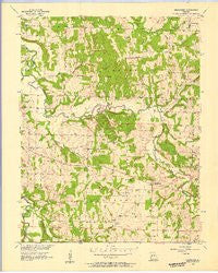 Bearcreek Missouri Historical topographic map, 1:24000 scale, 7.5 X 7.5 Minute, Year 1956