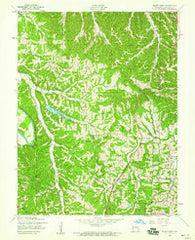 Belew Creek Missouri Historical topographic map, 1:24000 scale, 7.5 X 7.5 Minute, Year 1954