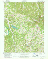 Belew Creek Missouri Historical topographic map, 1:24000 scale, 7.5 X 7.5 Minute, Year 1954