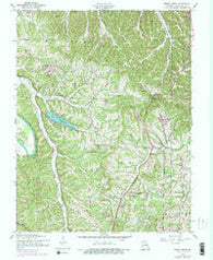 Belew Creek Missouri Historical topographic map, 1:24000 scale, 7.5 X 7.5 Minute, Year 1954
