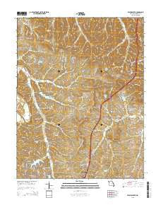 Belews Creek Missouri Current topographic map, 1:24000 scale, 7.5 X 7.5 Minute, Year 2015
