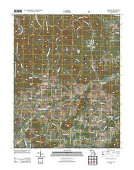 Belgrade Missouri Historical topographic map, 1:24000 scale, 7.5 X 7.5 Minute, Year 2011