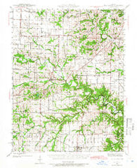 Bellflower Missouri Historical topographic map, 1:62500 scale, 15 X 15 Minute, Year 1942