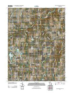 Bellflower South Missouri Historical topographic map, 1:24000 scale, 7.5 X 7.5 Minute, Year 2012