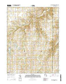 Bellflower South Missouri Current topographic map, 1:24000 scale, 7.5 X 7.5 Minute, Year 2015