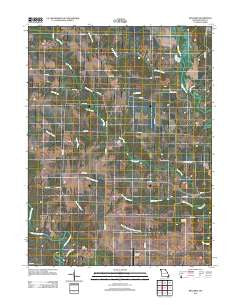 Benjamin Missouri Historical topographic map, 1:24000 scale, 7.5 X 7.5 Minute, Year 2012
