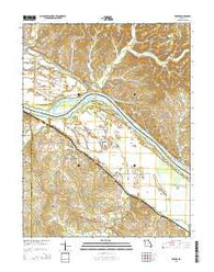 Berger Missouri Current topographic map, 1:24000 scale, 7.5 X 7.5 Minute, Year 2015
