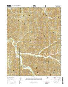 Berryman Missouri Current topographic map, 1:24000 scale, 7.5 X 7.5 Minute, Year 2015