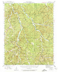 Berryman Missouri Historical topographic map, 1:62500 scale, 15 X 15 Minute, Year 1943