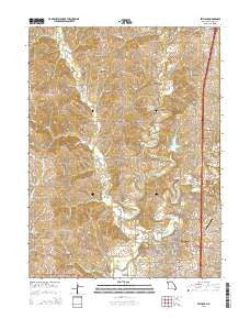 Bethany Missouri Current topographic map, 1:24000 scale, 7.5 X 7.5 Minute, Year 2014