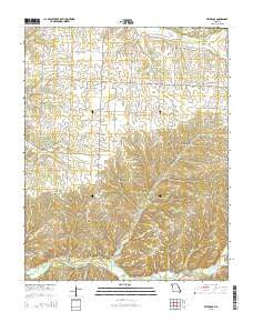 Bethpage Missouri Current topographic map, 1:24000 scale, 7.5 X 7.5 Minute, Year 2015