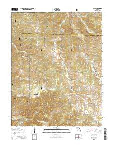 Beulah Missouri Current topographic map, 1:24000 scale, 7.5 X 7.5 Minute, Year 2015