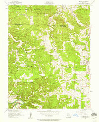 Beulah Missouri Historical topographic map, 1:24000 scale, 7.5 X 7.5 Minute, Year 1954
