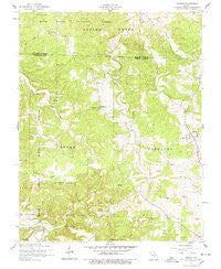 Beulah Missouri Historical topographic map, 1:24000 scale, 7.5 X 7.5 Minute, Year 1954