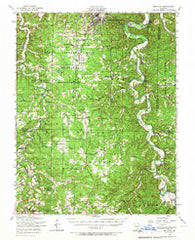 Big Piney Missouri Historical topographic map, 1:62500 scale, 15 X 15 Minute, Year 1954