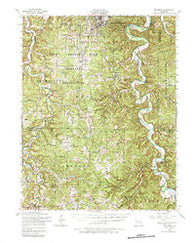 Big Piney Missouri Historical topographic map, 1:62500 scale, 15 X 15 Minute, Year 1954