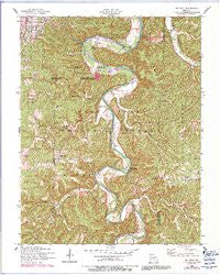 Big Piney Missouri Historical topographic map, 1:24000 scale, 7.5 X 7.5 Minute, Year 1954