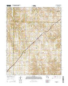 Billings Missouri Current topographic map, 1:24000 scale, 7.5 X 7.5 Minute, Year 2015