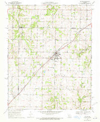 Billings Missouri Historical topographic map, 1:24000 scale, 7.5 X 7.5 Minute, Year 1969