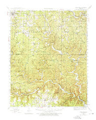 Birch Tree Missouri Historical topographic map, 1:62500 scale, 15 X 15 Minute, Year 1944