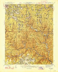 Birch Tree Missouri Historical topographic map, 1:62500 scale, 15 X 15 Minute, Year 1948