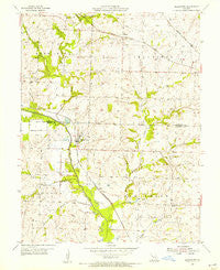 Blairstown Missouri Historical topographic map, 1:24000 scale, 7.5 X 7.5 Minute, Year 1955