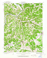 Bland Missouri Historical topographic map, 1:62500 scale, 15 X 15 Minute, Year 1934