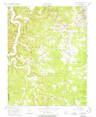Bloodland Missouri Historical topographic map, 1:24000 scale, 7.5 X 7.5 Minute, Year 1954