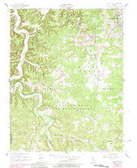 Bloodland Missouri Historical topographic map, 1:24000 scale, 7.5 X 7.5 Minute, Year 1954