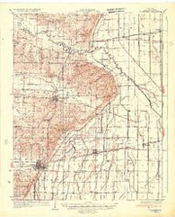 Bloomfield Missouri Historical topographic map, 1:62500 scale, 15 X 15 Minute, Year 1934