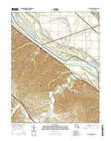 Bloomsdale Missouri Current topographic map, 1:24000 scale, 7.5 X 7.5 Minute, Year 2015