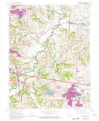 Blue Springs Missouri Historical topographic map, 1:24000 scale, 7.5 X 7.5 Minute, Year 1965