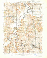 Blue Springs Missouri Historical topographic map, 1:24000 scale, 7.5 X 7.5 Minute, Year 1933