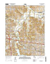 Blue Springs Missouri Current topographic map, 1:24000 scale, 7.5 X 7.5 Minute, Year 2015