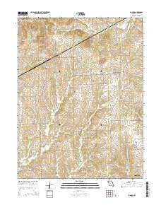 Bogard Missouri Current topographic map, 1:24000 scale, 7.5 X 7.5 Minute, Year 2015