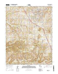 Bolivar Missouri Current topographic map, 1:24000 scale, 7.5 X 7.5 Minute, Year 2015