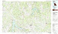 Bolivar Missouri Historical topographic map, 1:100000 scale, 30 X 60 Minute, Year 1984