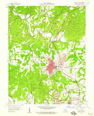 Bonne Terre Missouri Historical topographic map, 1:24000 scale, 7.5 X 7.5 Minute, Year 1958