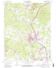 Bonne Terre Missouri Historical topographic map, 1:24000 scale, 7.5 X 7.5 Minute, Year 1958