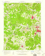 Bonne Terre Missouri Historical topographic map, 1:62500 scale, 15 X 15 Minute, Year 1958