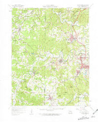 Bonne Terre Missouri Historical topographic map, 1:62500 scale, 15 X 15 Minute, Year 1958