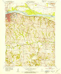 Boonville Missouri Historical topographic map, 1:24000 scale, 7.5 X 7.5 Minute, Year 1952