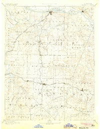 Boonville Missouri Historical topographic map, 1:125000 scale, 30 X 30 Minute, Year 1888