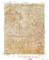 Boss Missouri Historical topographic map, 1:62500 scale, 15 X 15 Minute, Year 1946