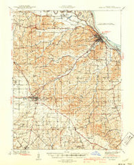 Bowling Green Missouri Historical topographic map, 1:62500 scale, 15 X 15 Minute, Year 1940