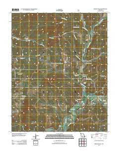 Bradleyville Missouri Historical topographic map, 1:24000 scale, 7.5 X 7.5 Minute, Year 2012