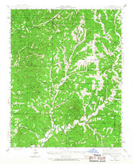 Bradleyville Missouri Historical topographic map, 1:62500 scale, 15 X 15 Minute, Year 1943